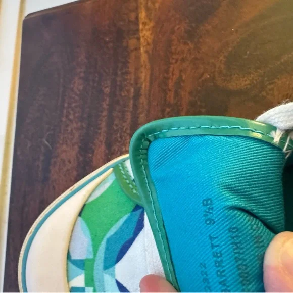 Coach Teal and Lime Sneakers - Picture 7 of 9